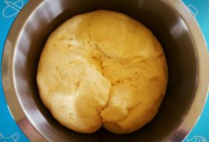 Black Cherry Sweet Rolls dough has risen