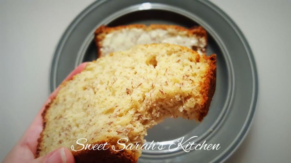 Banana Bread slice bite